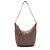 Hobo mediano de cuero Soho con cadena Gucci Castaño