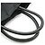 Borsa a mano in nylon con logo in jacquard Prada Nero - vista 4