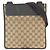Borsa a Spalla in Tela GG e Pelle Gucci Marrone