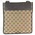 Borsa a Spalla in Tela GG e Pelle Gucci Marrone - vista 2