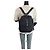 Prada Nylon-Leder Tessuto Logo Rucksack Schwarz - Ansicht 7