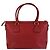 Gucci Leder Handtasche mit ineinandergreifendem Logo Rot - Ansicht 2