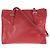 Tote Prada Tessuto Leder Nylon Schultertasche Rot