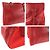 Tote Prada Tessuto Leder Nylon Schultertasche Rot - Ansicht 5