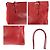 Tote Prada Tessuto Leder Nylon Schultertasche Rot - Ansicht 6