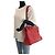 Tote Prada Tessuto Leder Nylon Schultertasche Rot - Ansicht 7
