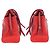 Tote Prada Tessuto Leder Nylon Schultertasche Rot - Ansicht 8