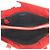 Tote Prada Tessuto Leder Nylon Schultertasche Rot - Ansicht 9