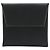 Monedero Bastia de cabra negra de Hermès Negro