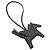 Charm Pegasus PM Rodeo en cuir noir d'Hermès - vue 2