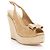Espadrilles compensées en cuir verni Cannage de Dior - Taille 37.5 / 7.5