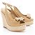Espadrilles compensées en cuir verni Cannage de Dior - Taille 37.5 / 7.5 - vue 2