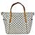 Borsa a Spalla Louis Vuitton Totally GM Damier Azur Bianco - vista 2