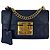 Padlock Borsa a spalla in pelle blu monogramma GG Supreme con piccolo lucchetto Gucci