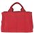 Prada Canapa Canvas Tote Bag Rot - Ansicht 2