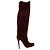 Bottes hautes Jimmy Choo en daim bordeaux
