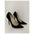 Décolleté Jimmy Choo in scamosciato nero a punta 12cm - vista 3