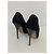 Décolleté Jimmy Choo in scamosciato nero a punta 12cm - vista 6