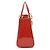 Borsa a mano in pelle verniciata rossa Christian Dior - vista 2