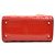 Borsa a mano in pelle verniciata rossa Christian Dior - vista 4