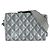 Borsa a spalla grigia Christian Dior Marrone
