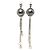 Orecchini a Clip in Specchio Ball del Marchio Coco Chanel Argento
