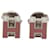 Pendientes H-Cube Cage d'H de Hermès Plata Rosa  - vista 1