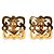 Timeless Orecchini vintage a clip Coco Mark di Chanel D'oro