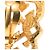 Timeless Orecchini vintage a clip Coco Mark di Chanel D'oro - vista 3