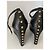 Marc by Marc Jacobs Keilsandaletten Schwarz Leder mit Nieten - Ansicht 6