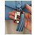 Lancel Nine borsa a tracolla in pelle blu - vista 7