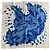 Sciarpa di seta Hermès Hola Flamenca blu