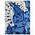Sciarpa di seta Hermès Hola Flamenca blu - vista 8