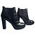 Botines Hogan de cuero negro con tacón bloque y plataforma - talla 40 - vista 2