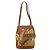 Borsa Tote Salvatore Ferragamo in nylon marrone e oro Auth ka3760A D'oro - vista 3