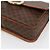 Céline Borsa a spalla circolare in tela Macadam CELINE in pelle PVC marrone oro Auth YKZ1118 D'oro - vista 10