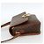 Céline Borsa a spalla circolare in tela Macadam CELINE in pelle PVC marrone oro Auth YKZ1118 D'oro - vista 4