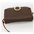 Céline Borsa a spalla circolare in tela Macadam CELINE in pelle PVC marrone oro Auth YKZ1118 D'oro - vista 6