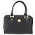 MCM Vicetos Logogram Borsa a Mano PVC Nero Oro Auth 174753 D'oro - vista 2