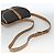 Christian Dior Schultertasche aus Waben-Canvas PVC Schwarz Gold Auth 174371 Golden - Ansicht 7