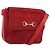 Borsa a Spalla GUCCI Camoscio Rosso Oro 007 3444 0220 Auth AMZ169 D'oro