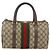 Borsa Gucci GG Supreme Web Sherry Line PVC Beige Oro 98 02 006 Auth BA12009 D'oro - vista 2