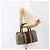 Borsa Gucci GG Supreme Web Sherry Line PVC Beige Oro 98 02 006 Auth BA12009 D'oro - vista 22