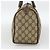 Borsa Gucci GG Supreme Web Sherry Line PVC Beige Oro 98 02 006 Auth BA12009 D'oro - vista 5