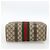 Borsa Gucci GG Supreme Web Sherry Line PVC Beige Oro 98 02 006 Auth BA12009 D'oro - vista 9