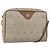 Christian Dior Borsa a spalla in tela a nido d'ape PVC beige oro Auth BA11969 D'oro