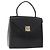 Céline Borsa a mano CELINE in pelle nera e oro Auth BAZ496 Nero D'oro