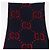 Sciarpa in lana GG Jacquard GUCCI Blu Navy Rosso Auth 174669A - vista 3