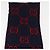 Sciarpa in lana GG Jacquard GUCCI Blu Navy Rosso Auth 174669A - vista 6