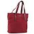 PRADA Handtasche Nylon Rot Silber Auth INZ081